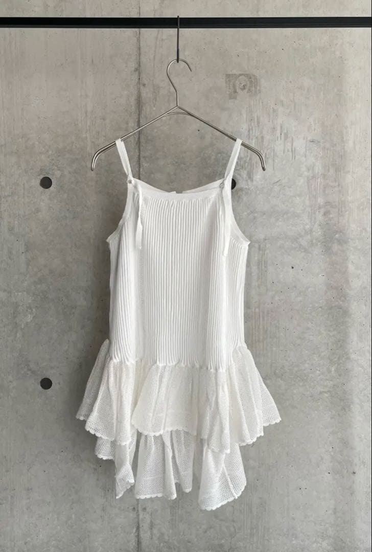 トップス tyn.TGOR Frill camisole OFF-WHITE