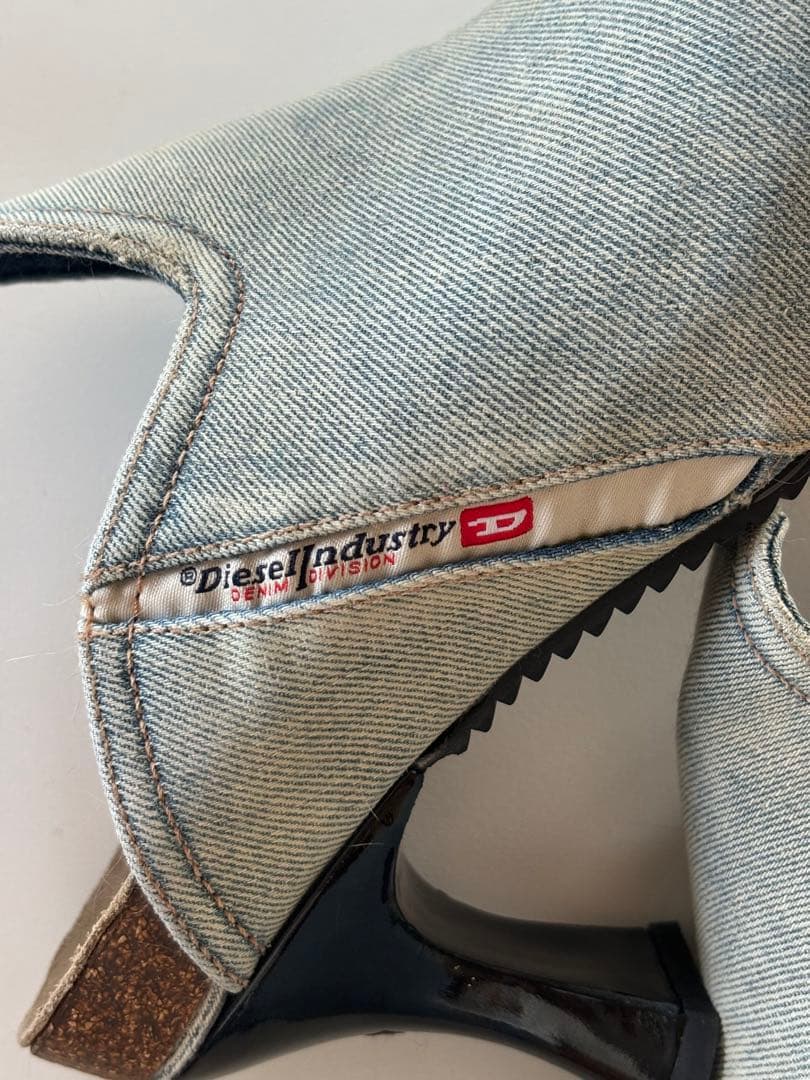 美品！Diesel D-Woodstock W 80mm デニムミュール