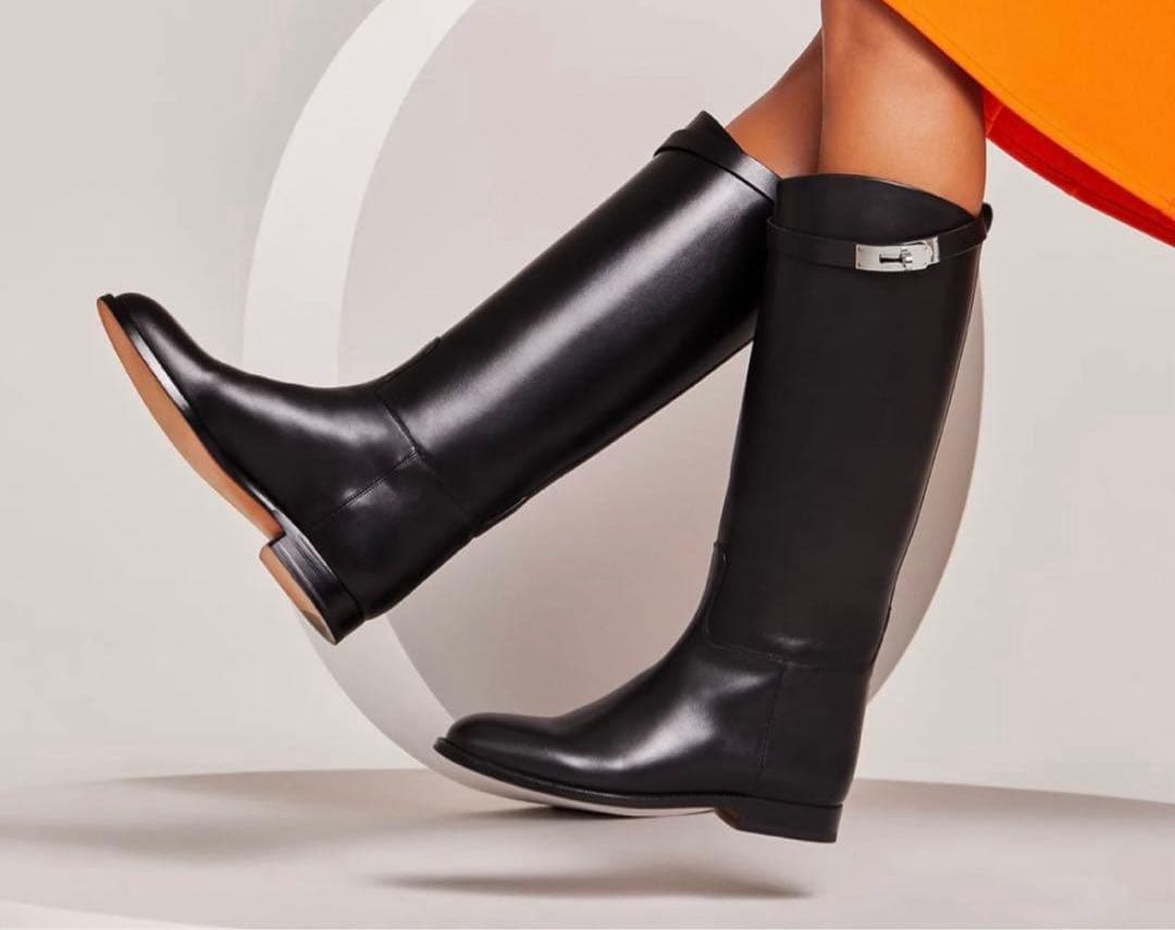 新品　国内百貨店購入　エルメス　ジャンピング　ブーツ　37