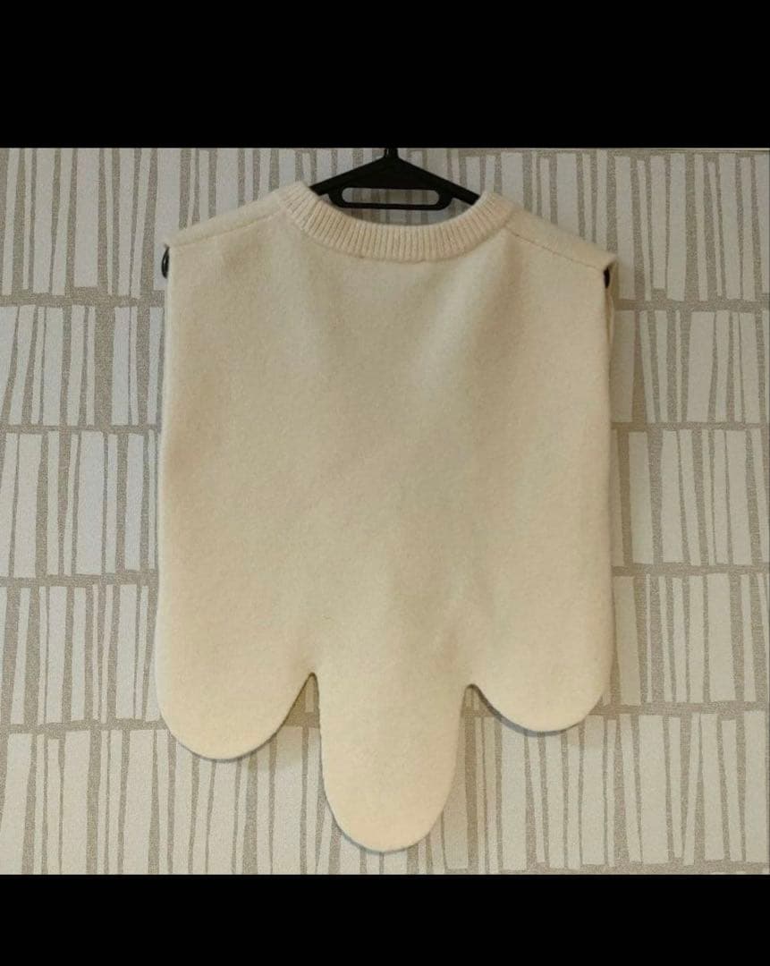 ENFÖLD スカラップヘム ニットベスト 38