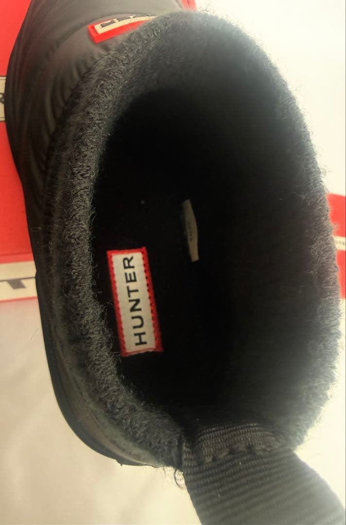 HUNTER ハンター インアウト パファー ニッテッド カフブーツ