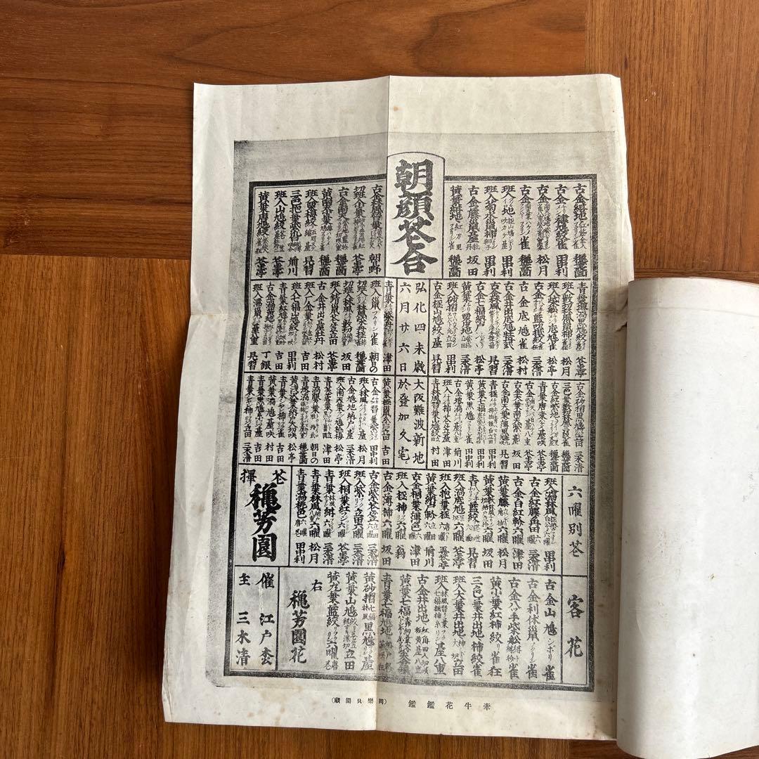 朝顔図説と培養法　変化朝顔