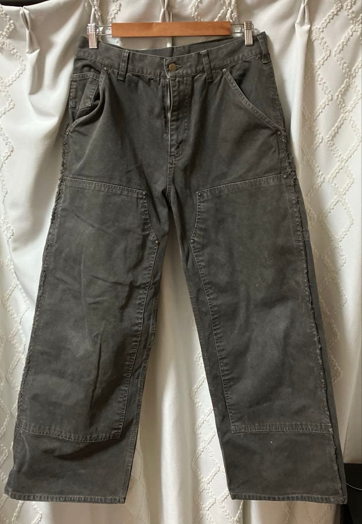 パンツ Distressed Double Knee Pants G-Brown M