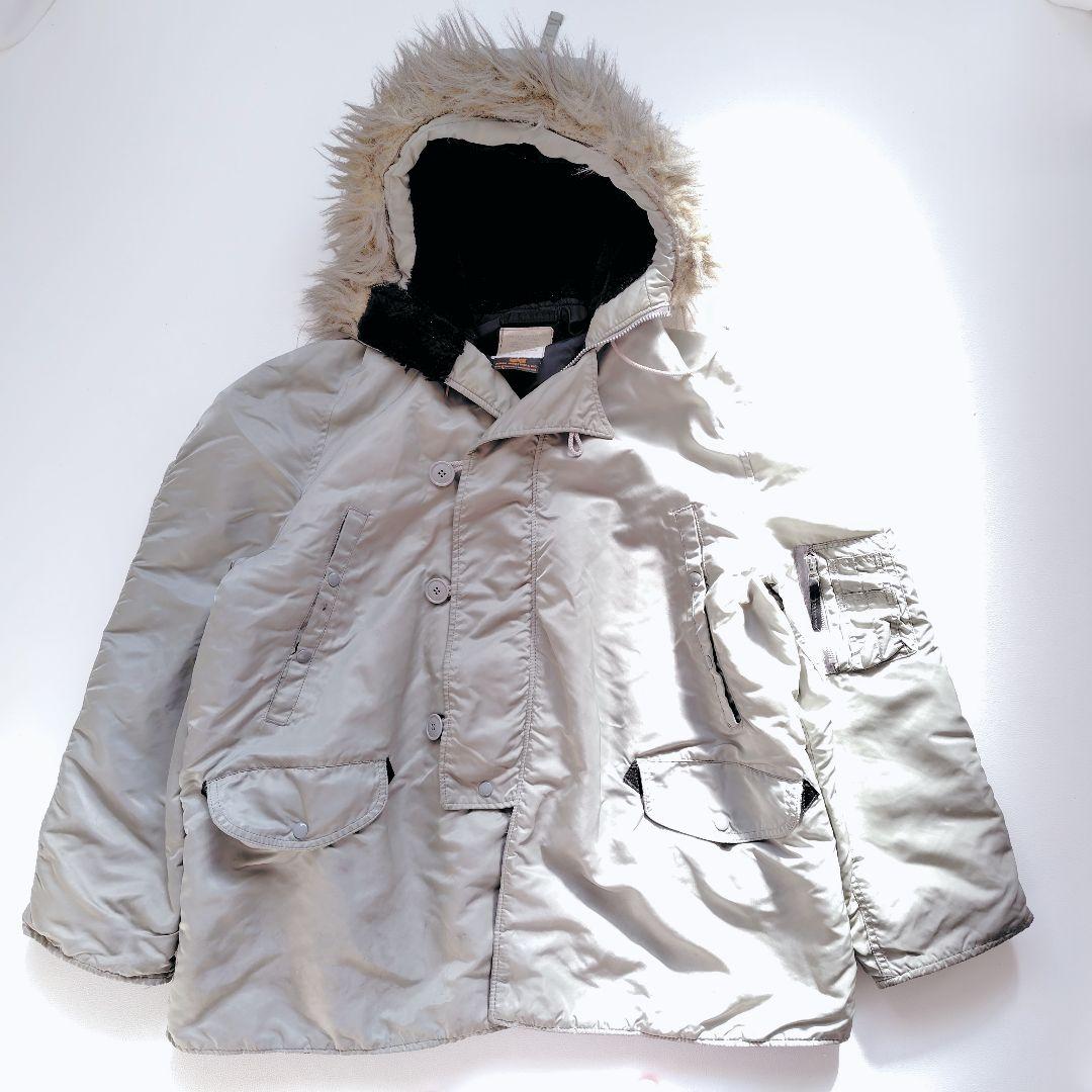 XLサイズ ALPHA USA製 IDEALジップ N-3B カーキ ミリタリー