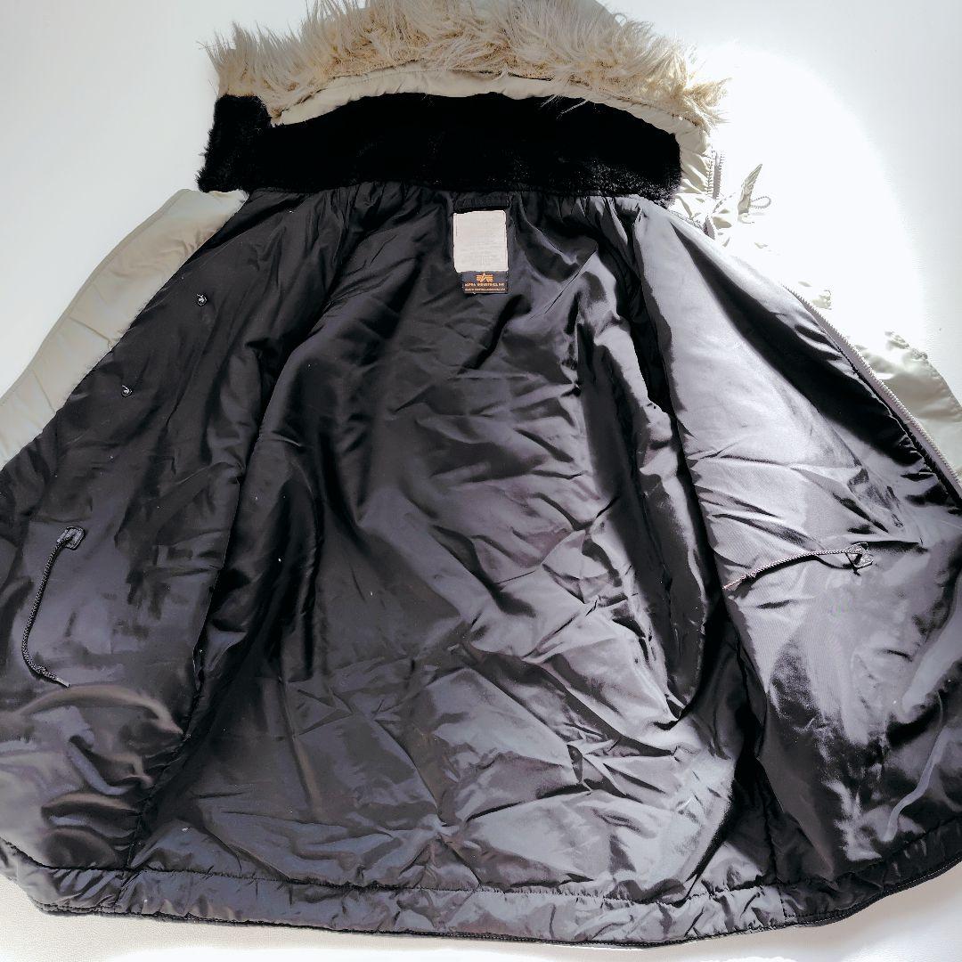 XLサイズ ALPHA USA製 IDEALジップ N-3B カーキ ミリタリー