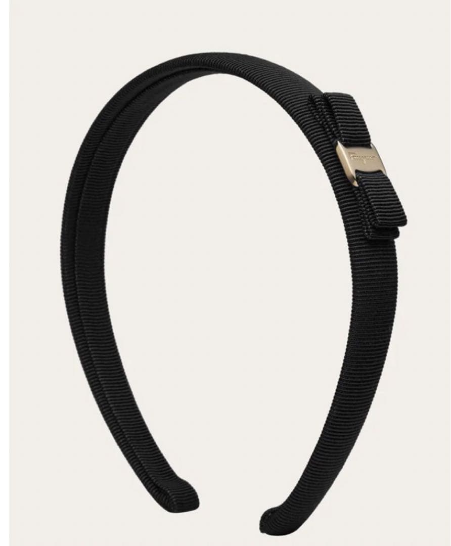 Ferragamo ブラック ヘアバンド