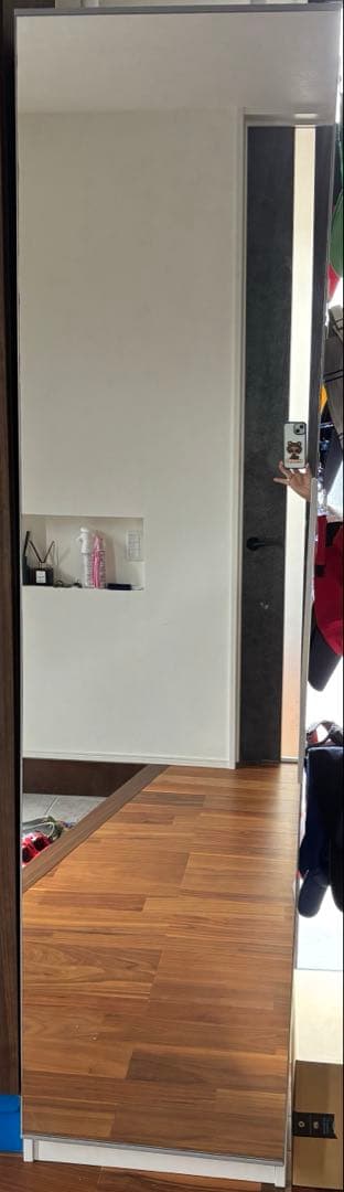 IKEA ワードローブPAX 50x40x200 全身鏡 ミラー扉 収納