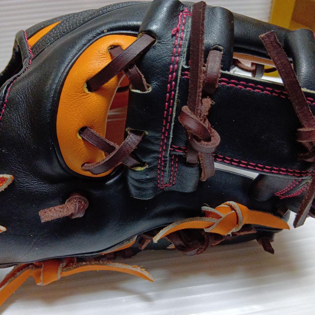 Wilson 軟式グローブ オレンジ/黒　田中賢介モデル