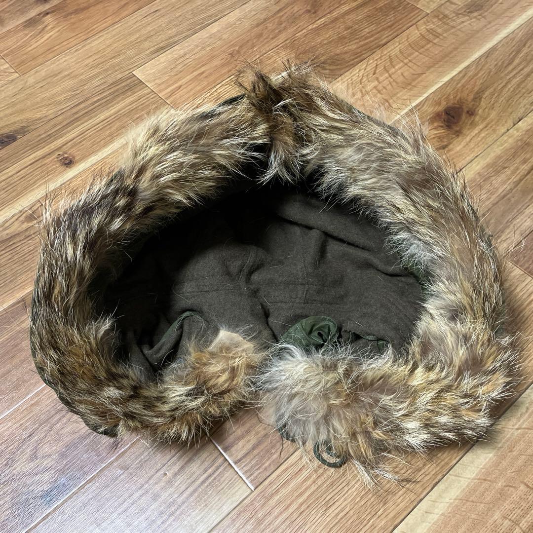 50s アメリカ軍 実物 M51 フード コヨーテファー ワイヤー付き 米軍