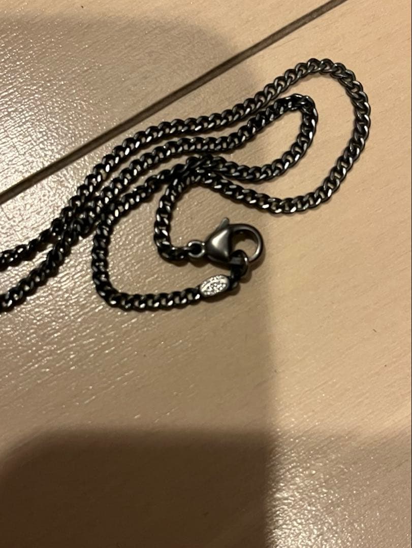 正規品　CHANEL シルバーメタル　プレートネックレス