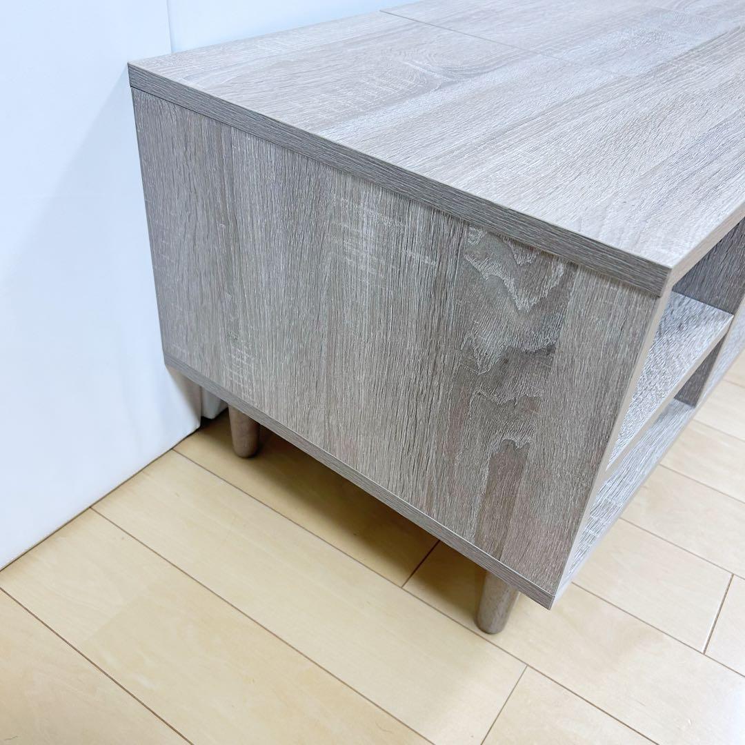 北欧木製ドレッサーテーブル 可動式ミラー付 2way ナチュラル　シャルムw85