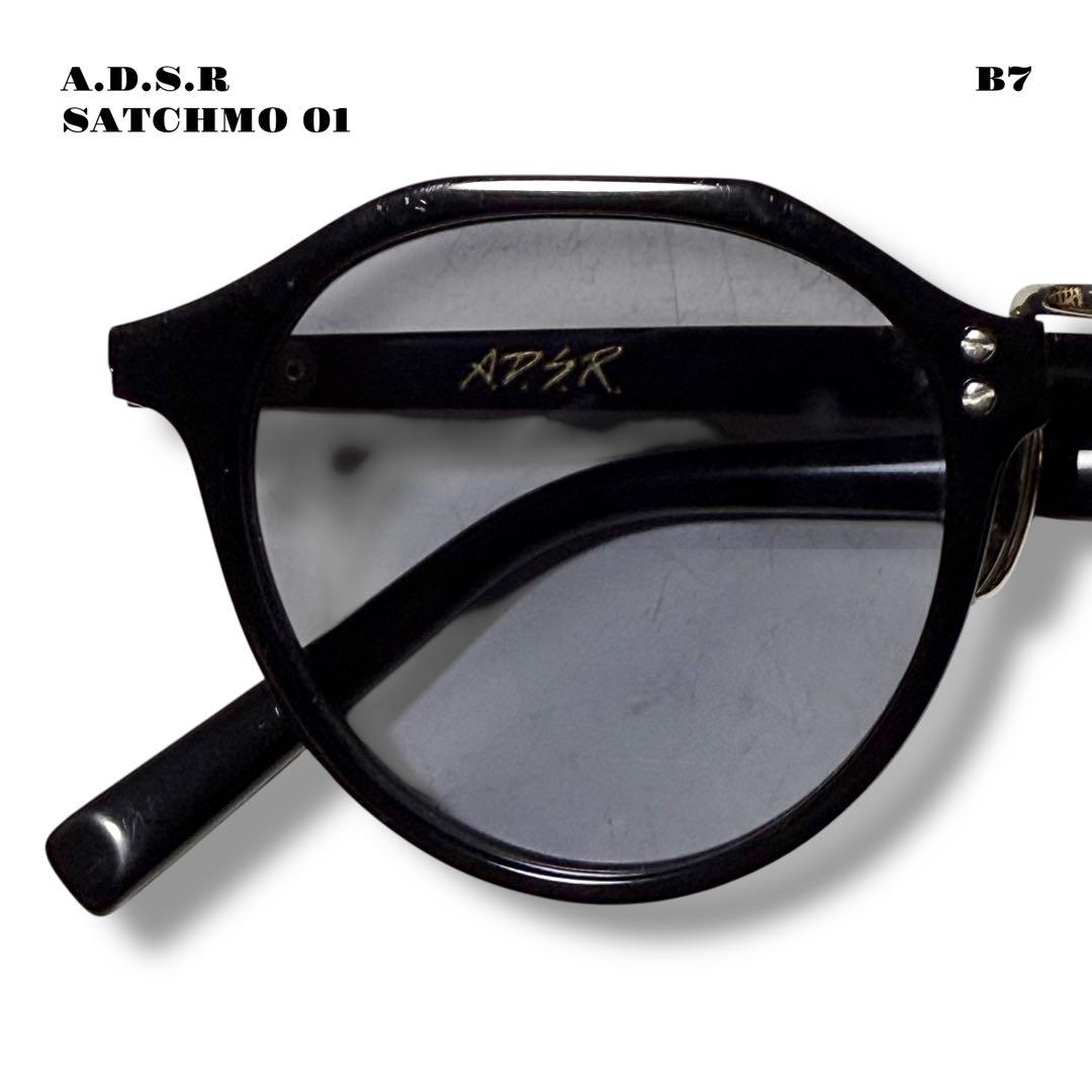 人気品！ A.D.S.R SATCHMO 01 サングラス ブラック シルバー