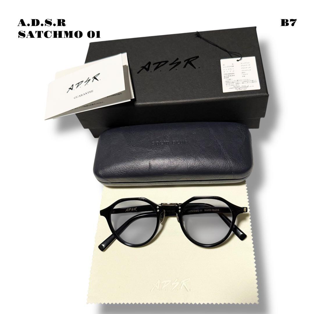 人気品！ A.D.S.R SATCHMO 01 サングラス ブラック シルバー