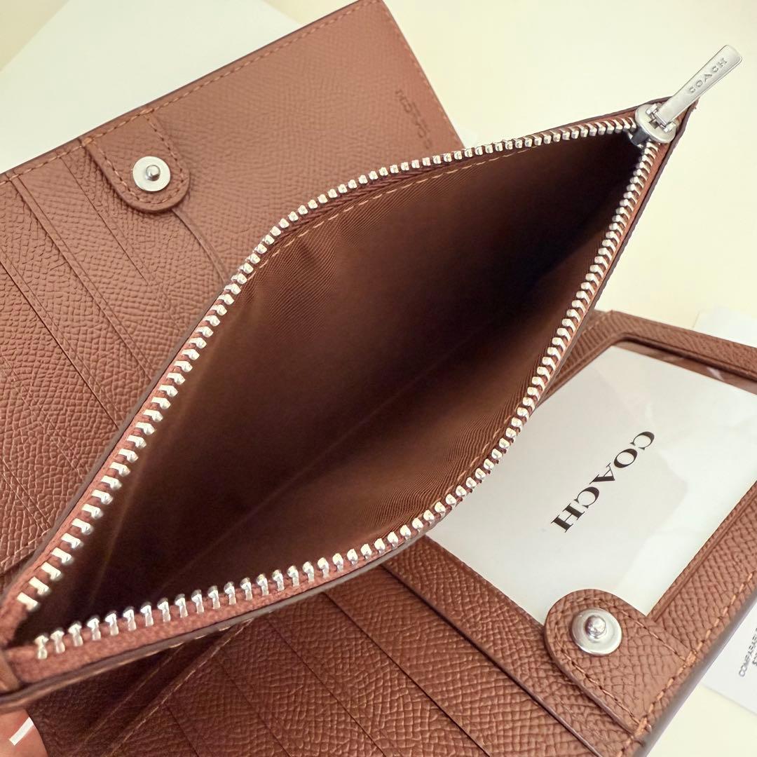 COACH コーチ　スリムウォレット 長財布　ブラウン　茶色