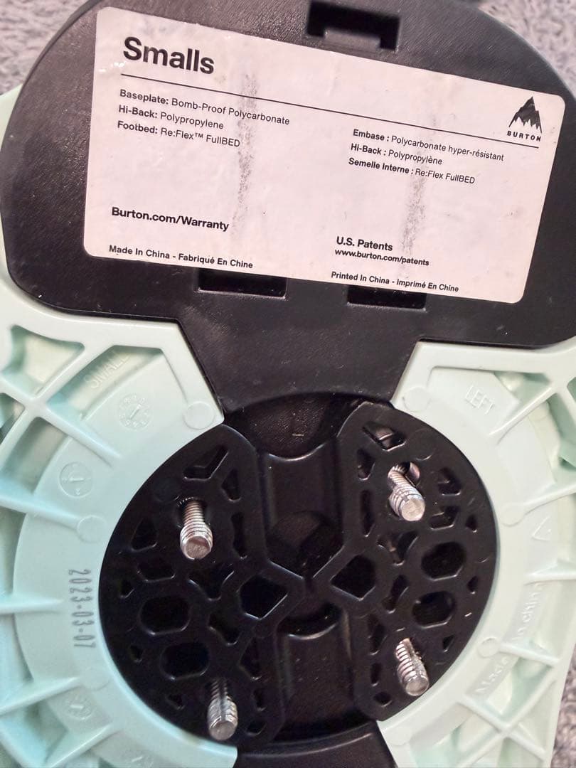 Burton スノーボードビンディング キッズ スモール ブラック/ミント