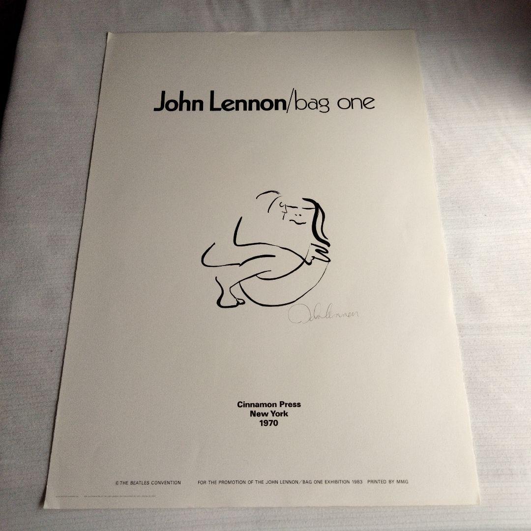 ジョン・レノンバックワンエキシビション1983のプロモーション用ポスター他