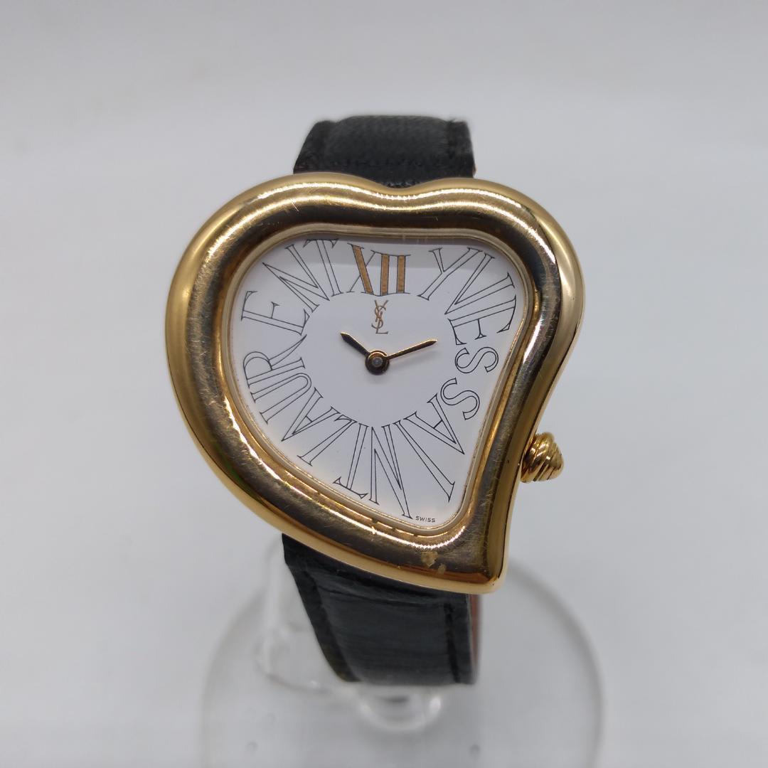 イヴサンローラン　レディース腕時計　ヴィンテージ　ハート型