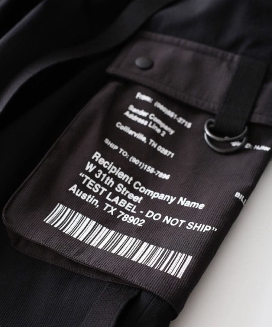 SHAREEF シャリーフ カーゴパンツ ブラック