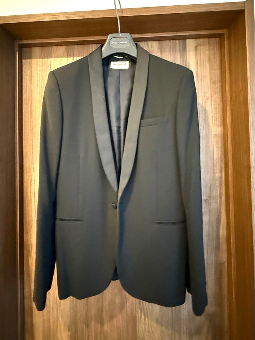 サンローラン エディ期 スモーキングジャケット　46