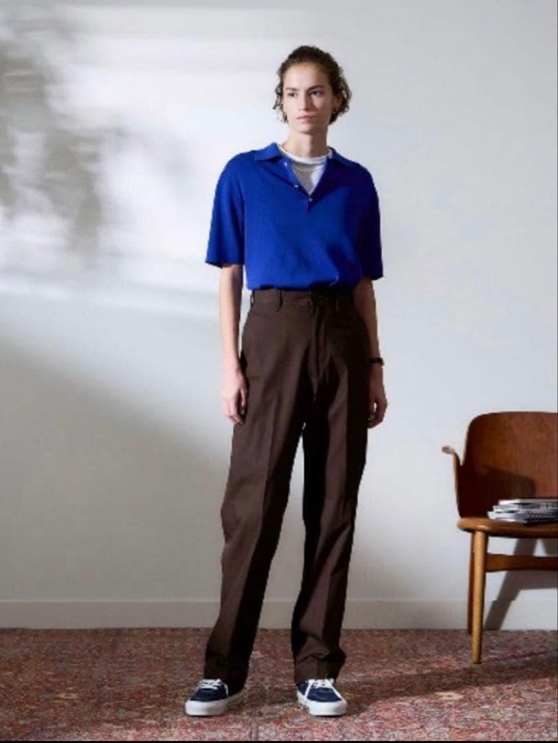 tsu-u 　WASHED HIGH WAIST CHINO 36