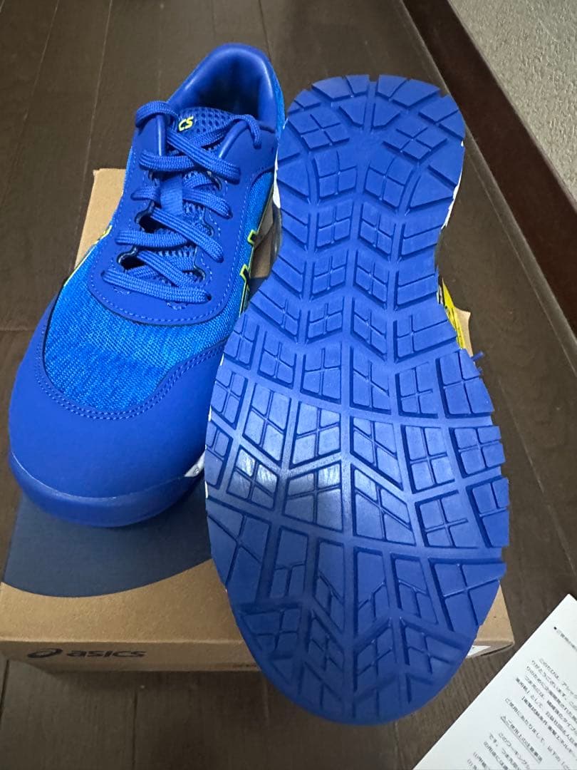 ASICS JSAA規格適合 安全靴 青