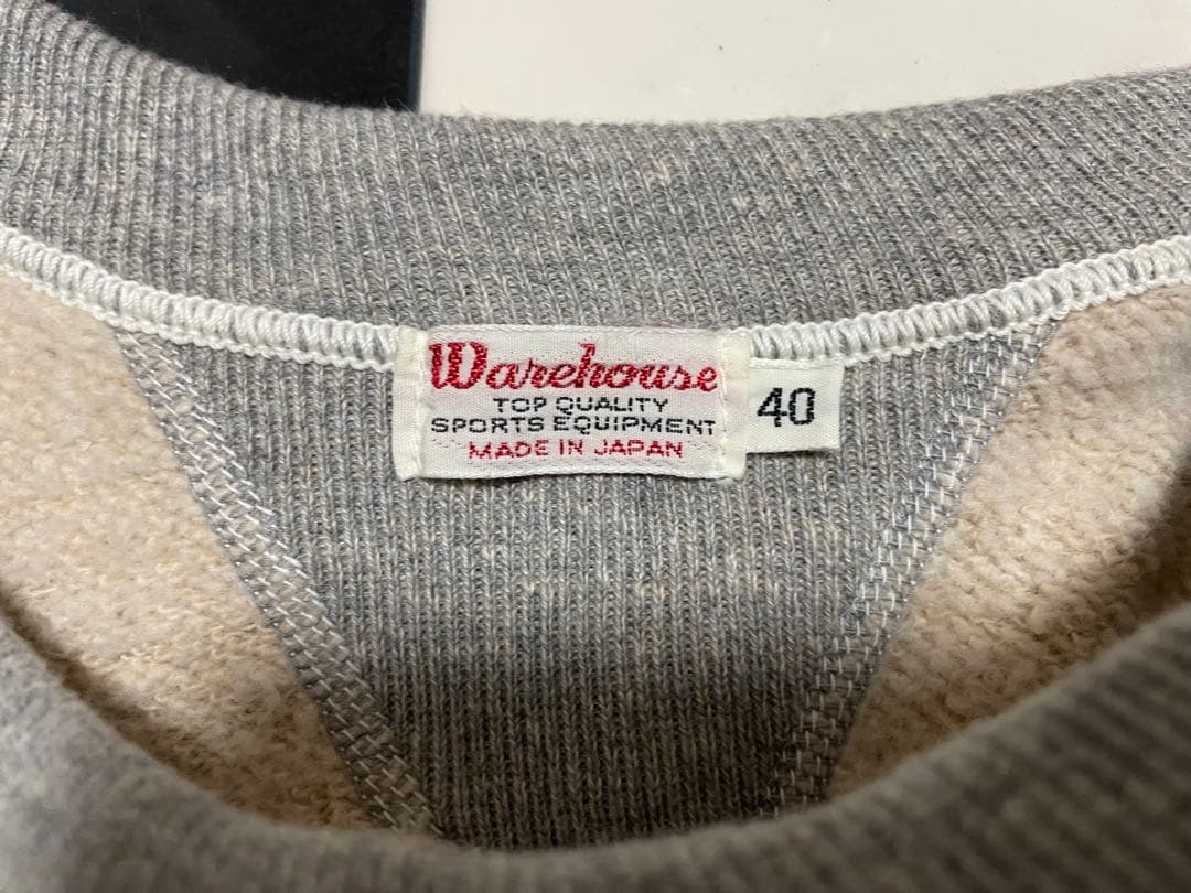 美品　ウエアハウス　両Vスウェット　サイズ40