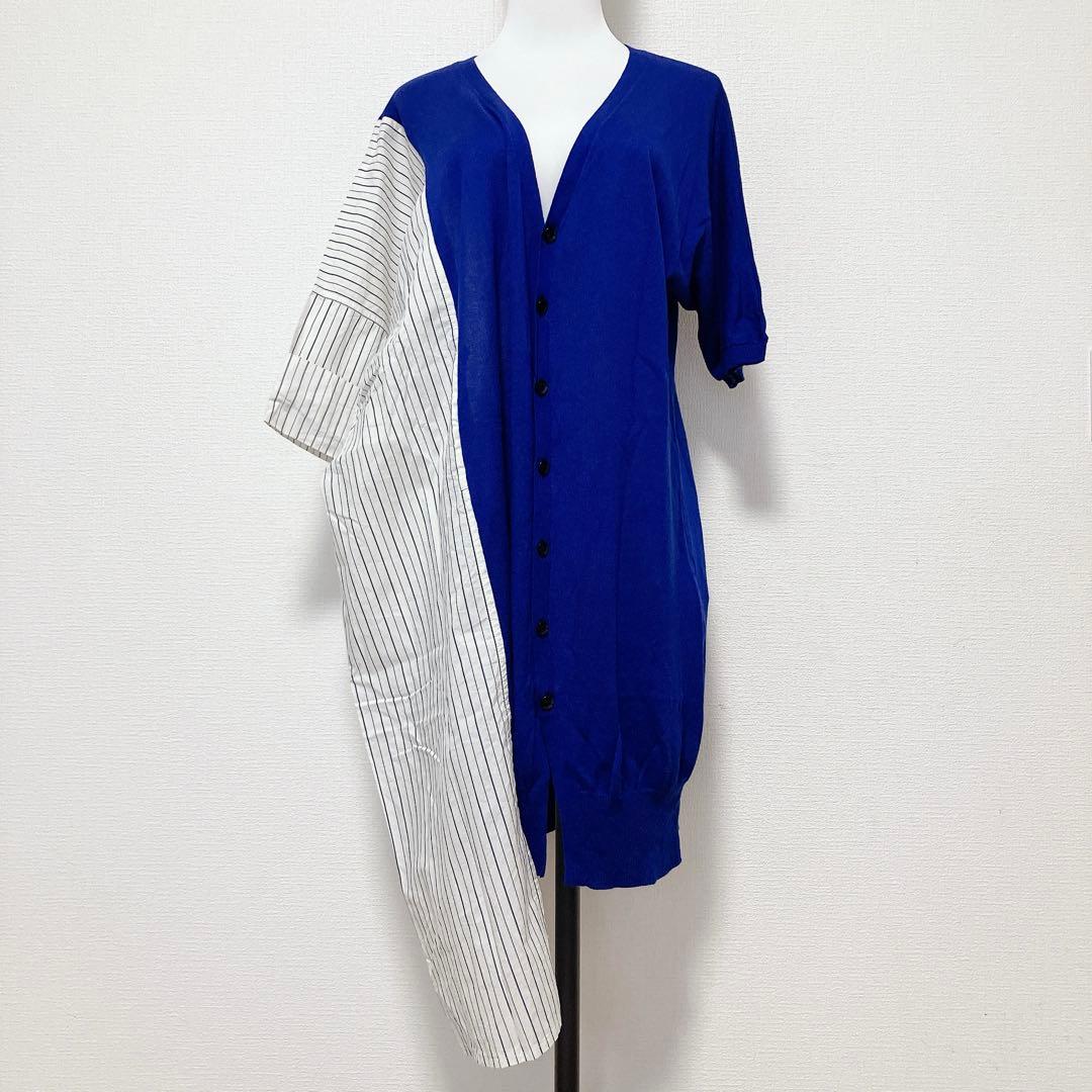 RISMAT by Y's ヨウジヤマモト　変形ロングカーディガン　シャツ切替