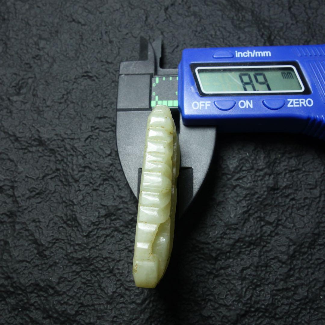 中国美術 清時代 和田玉 玉牌 唐物 古玉 天然石 時代物 C1A143