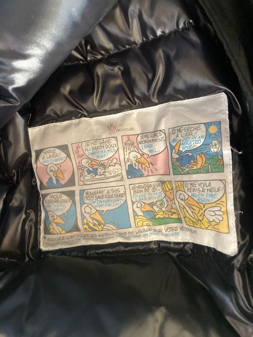 モンクレール　ダウンコート　リアルファー　黒　0 ダウンジャケット