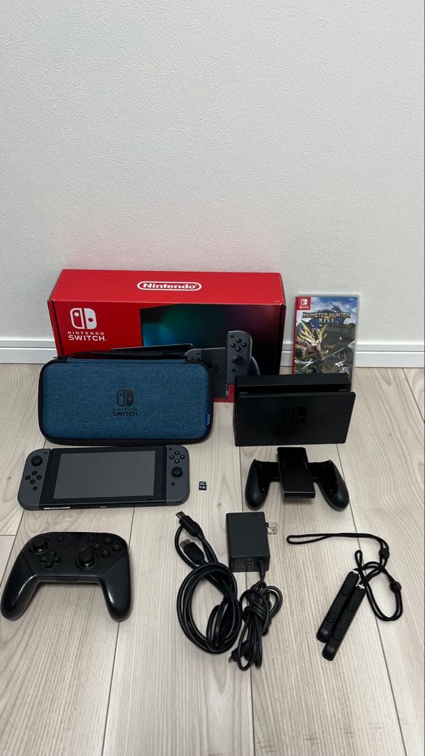 Switch本体+Proコン+モンハンRISE+SDカード他
