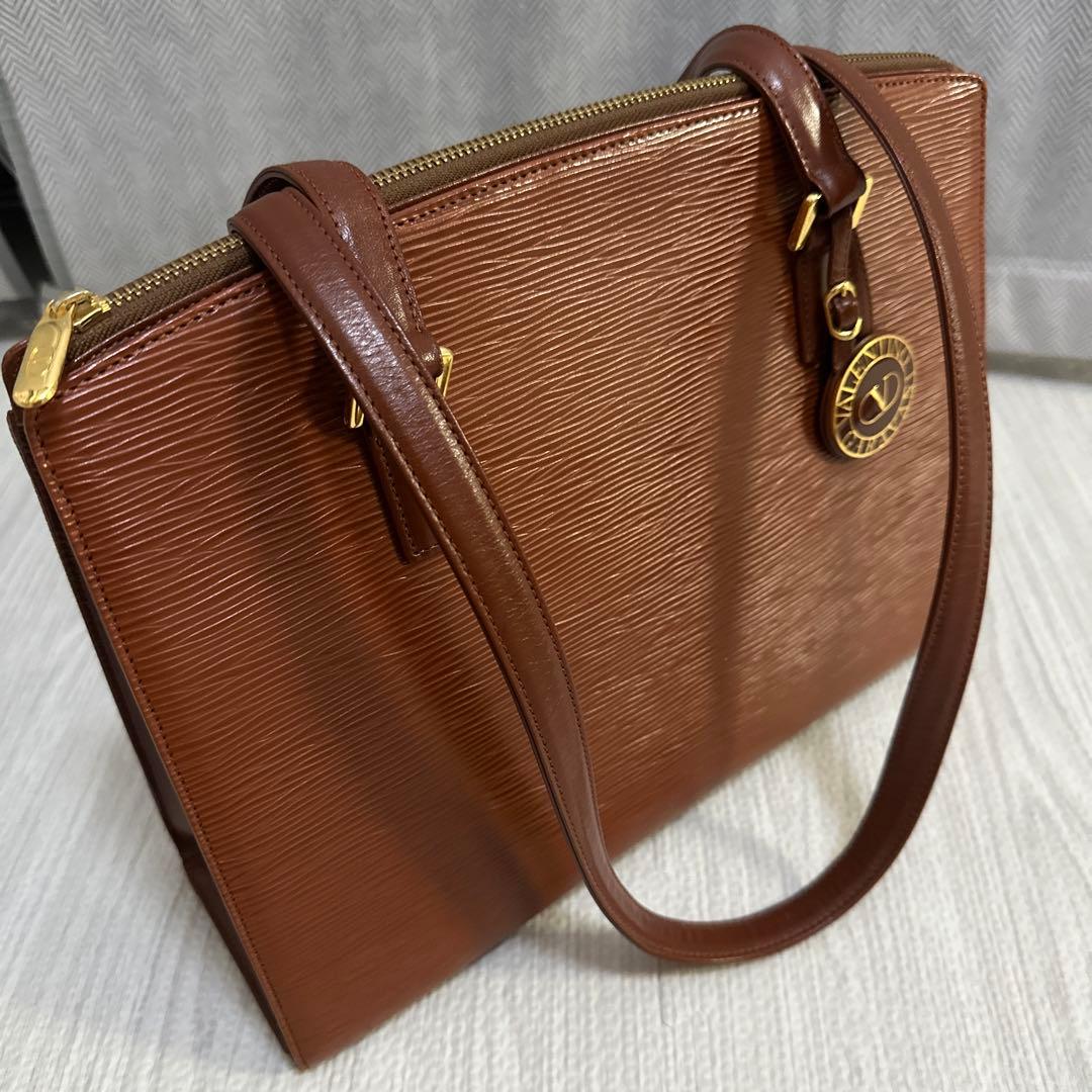 VALENTINO GARAVANI エピレザー トートバッグ ヴィンテージ
