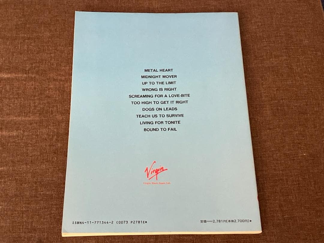 バンドスコア　アクセプト＝メタル・ハート　ACCEPT　L HEART