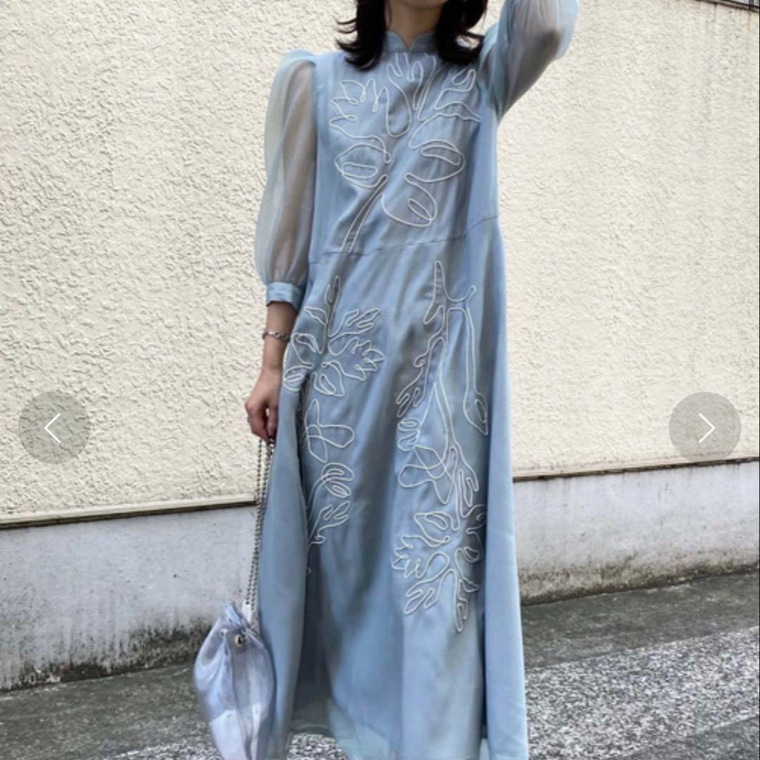 ワンピース MEDI FOREST EMBROIDERY DRESS