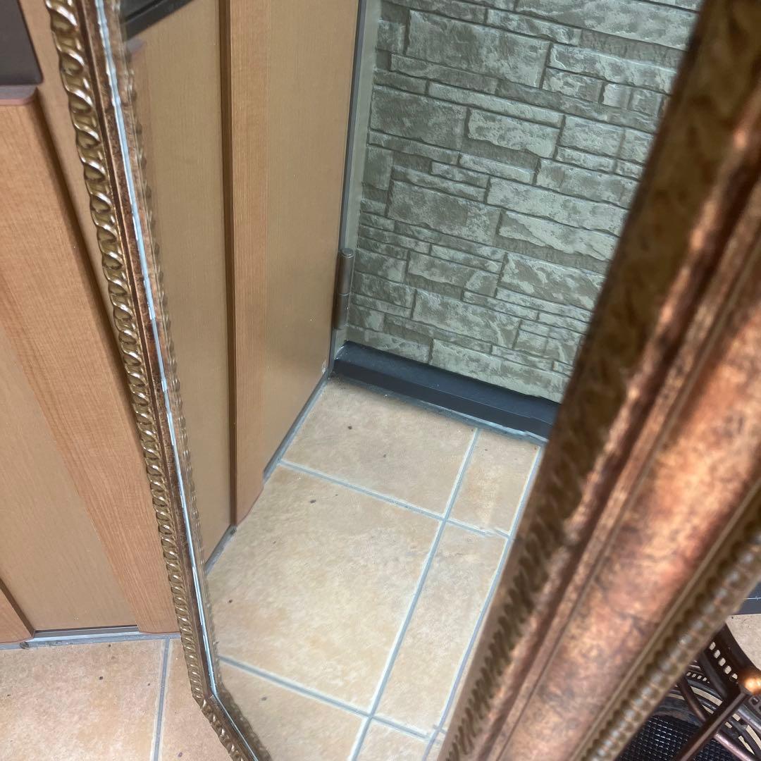 イタリア製 アンティーク 壁掛け 鏡 ウォールミラー