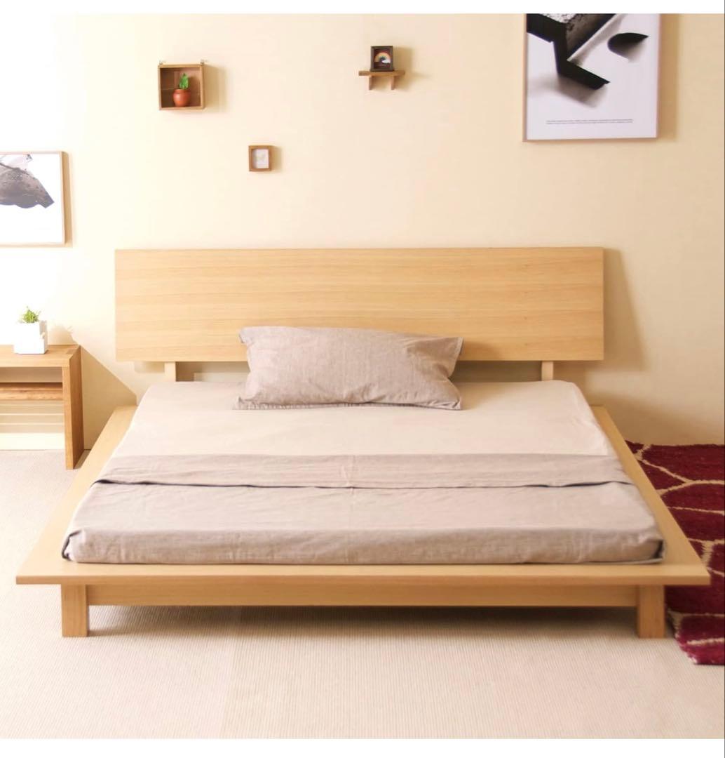『木製ローベッドフレーム THETA（シータ）』天然木 ベッド すのこベッド