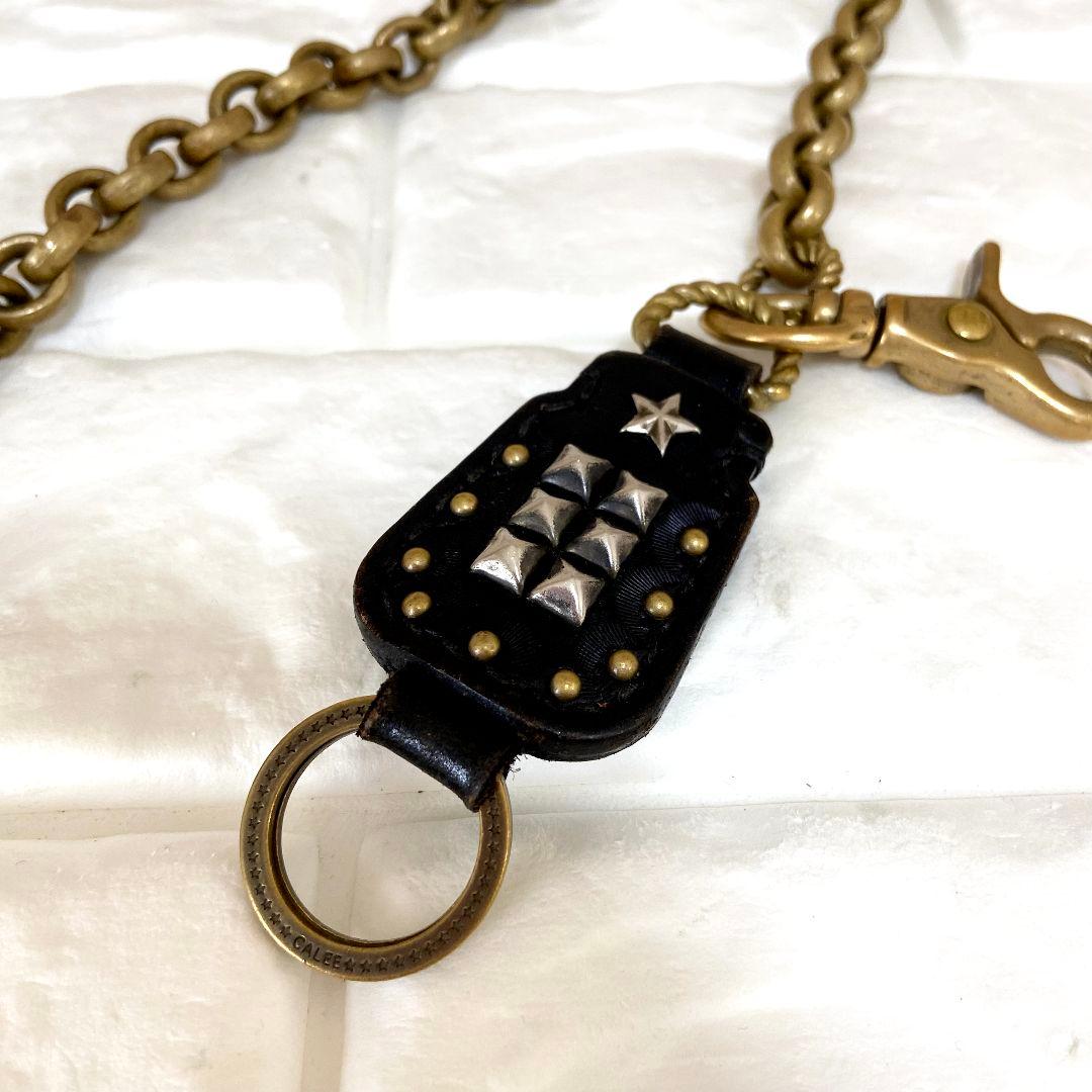 【希少】CALEE　キャリー　ウォレットチェーン　スター　スタッズ