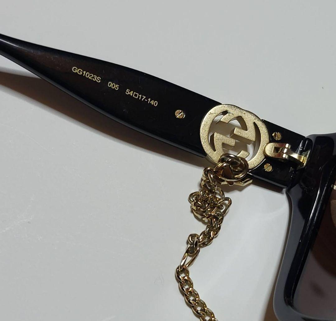 jan◆GUCCI◆インターロッキングロゴ付　サングラス　チェーン付き