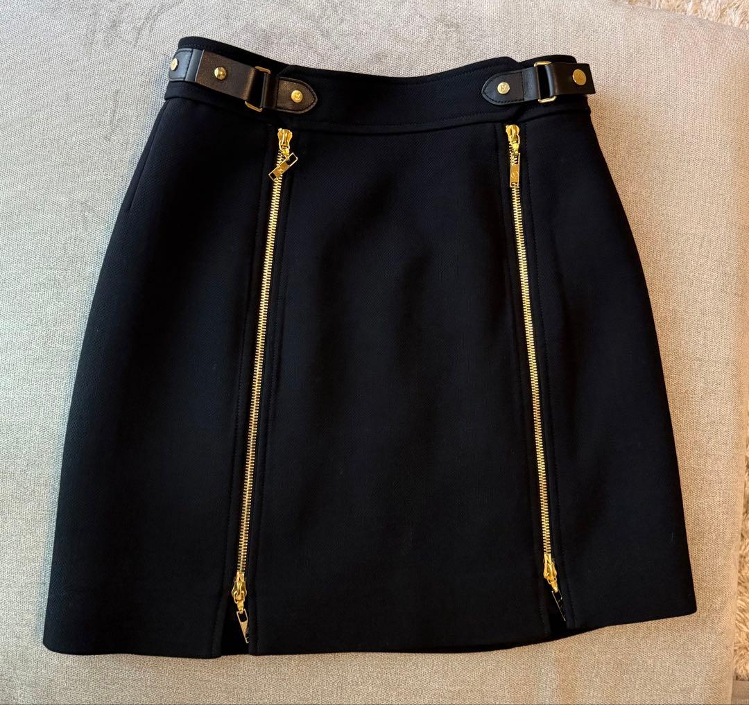 ゆ 美品　Louis Vuitton ブラックミニスカート