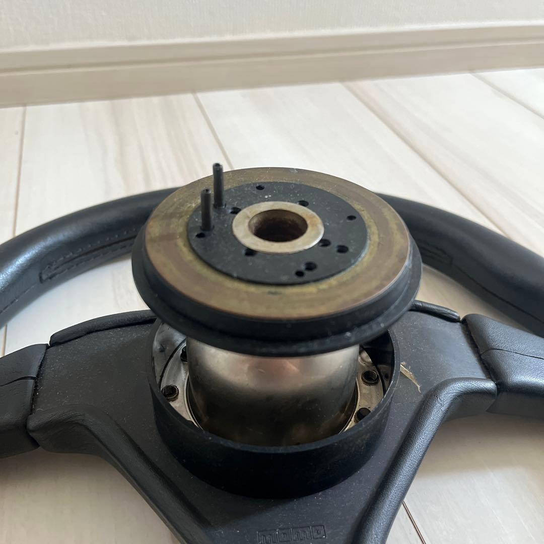 momo ステアリング レザー ブラック