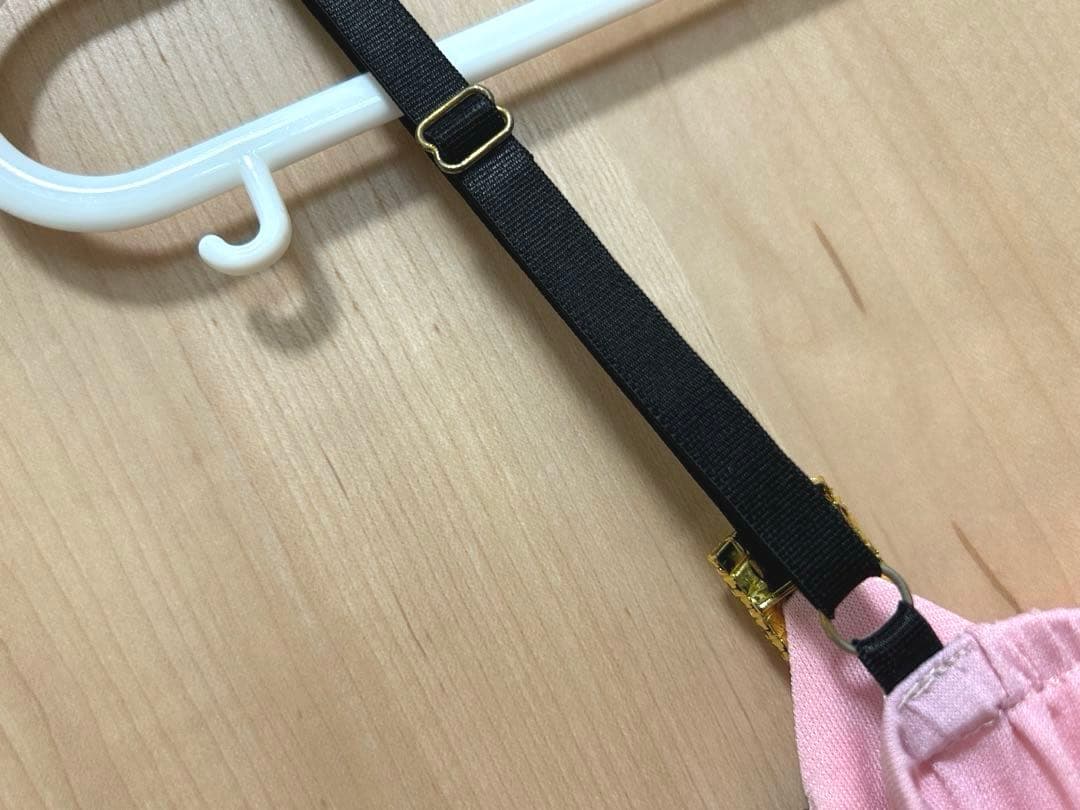 GOLDS♡ビジューバックル付き♡ラッフルフリルレース♡キャミトップス♡PINK