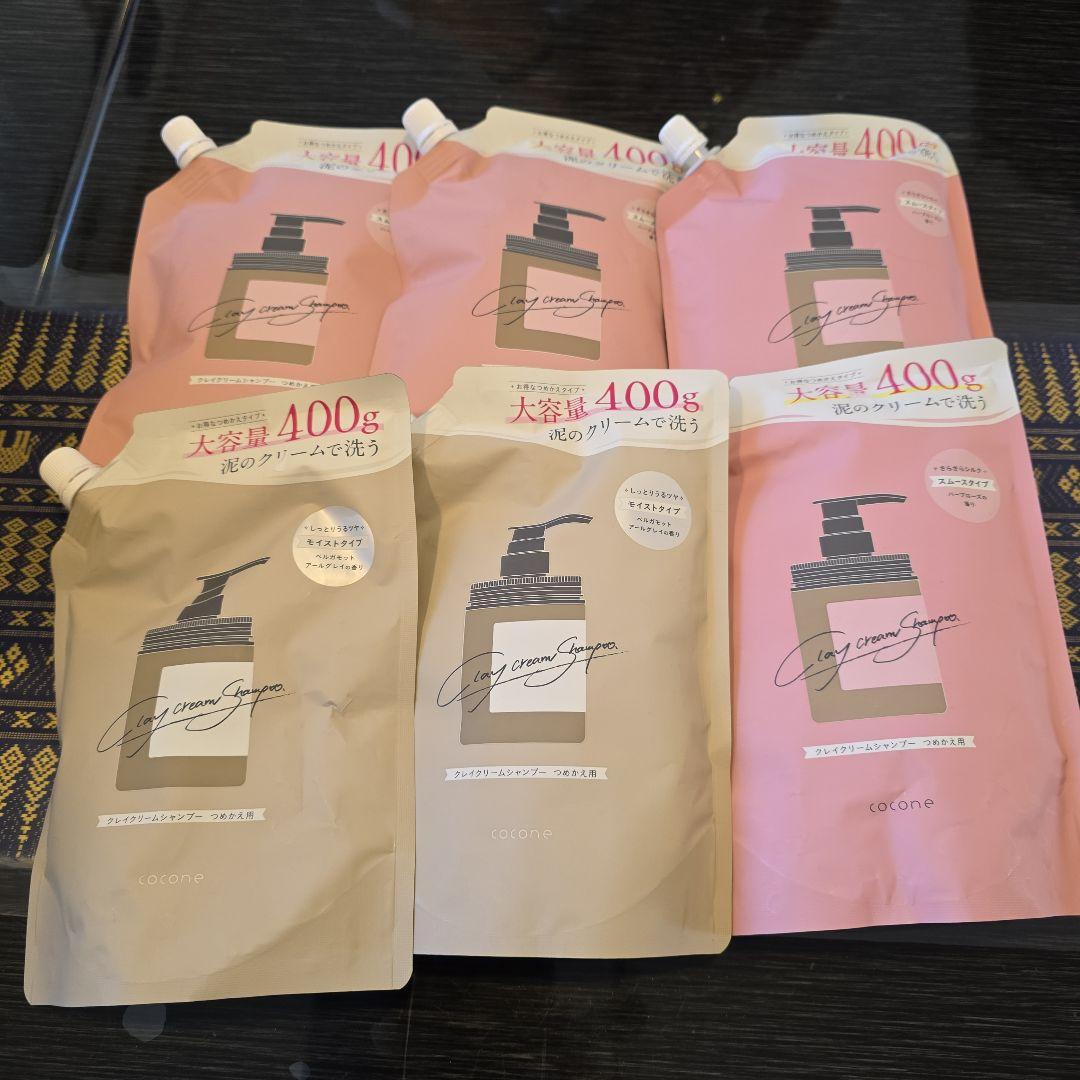cocone クレイクリームシャンプー　スムース 400g 6個セット
