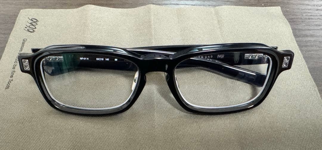 新品★999.9 NP-01H ハイエンド ブラック フォーナインズ メガネ
