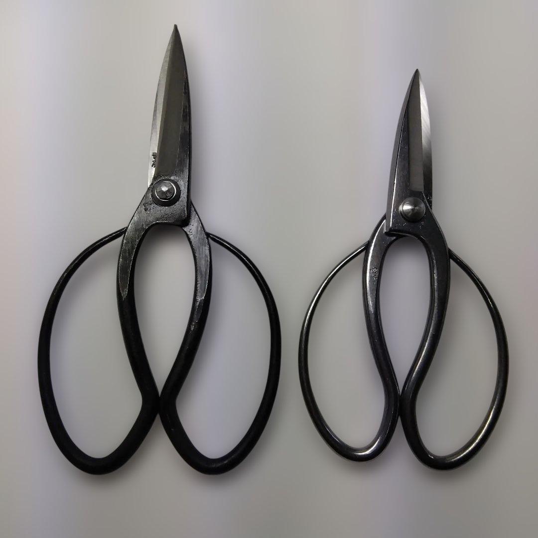 りゅうちゃん　植木鋏（左用）（青）（三寸五分） ステン刃長大久保　2点