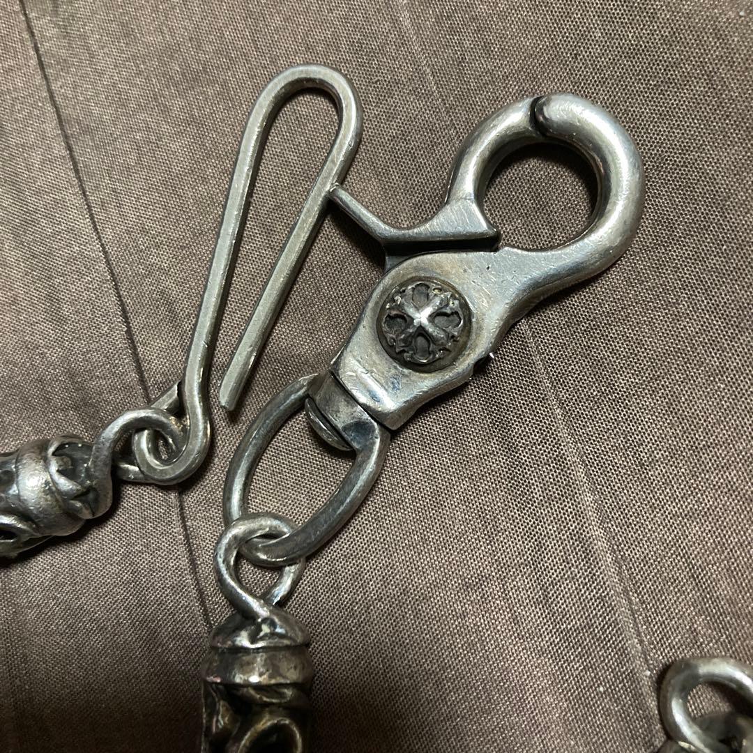 シルバー製ローラーウォレットチェーン　アルズニクロス