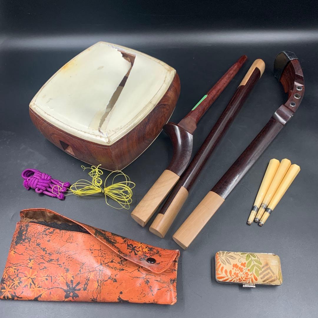 三味線　K18刻印　現状品　金