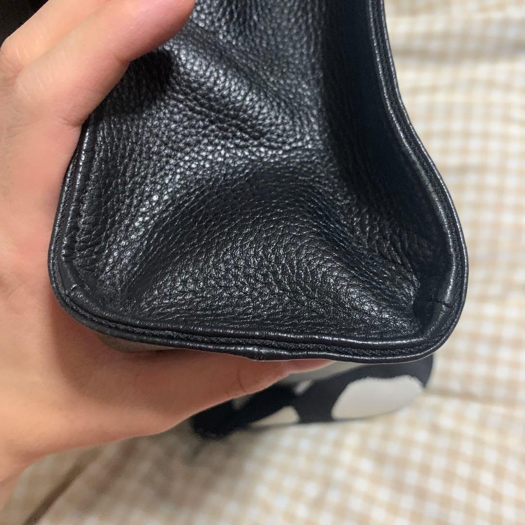 イアパピヨネ　ワイドテープ　ショルダーバッグ ボディバッグ　ダルメシアン