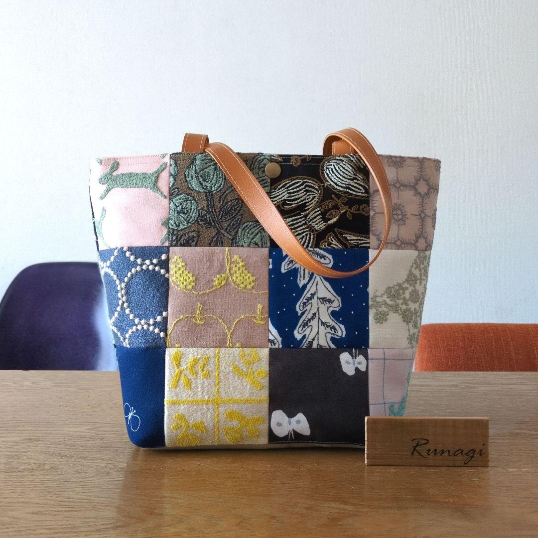 パッチワーク ハンドバッグ＊ミナペルホネン