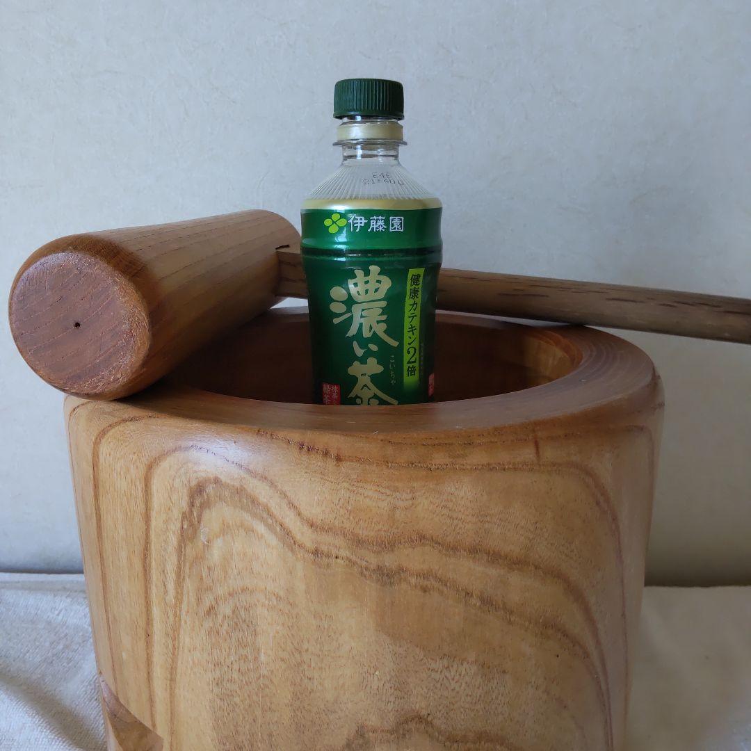 欅　ミニ臼と杵　お正月の餅つきに