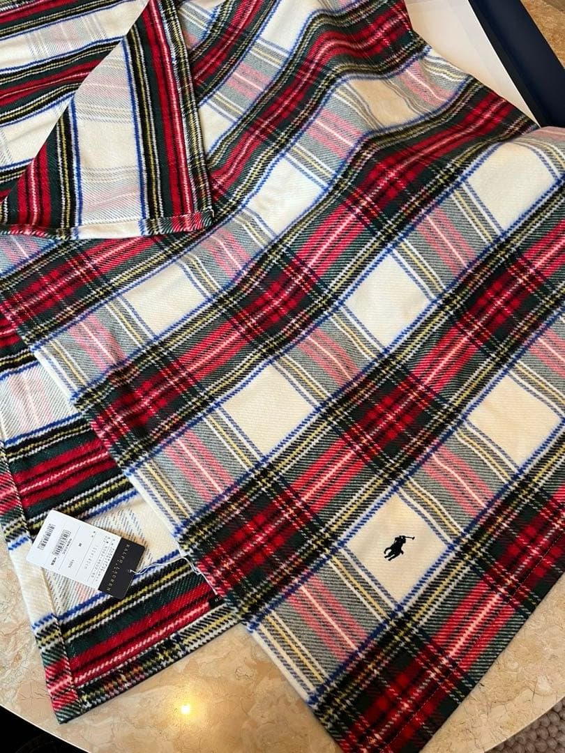 Ralph Lauren タータンチェック ブランケット 100x140cm