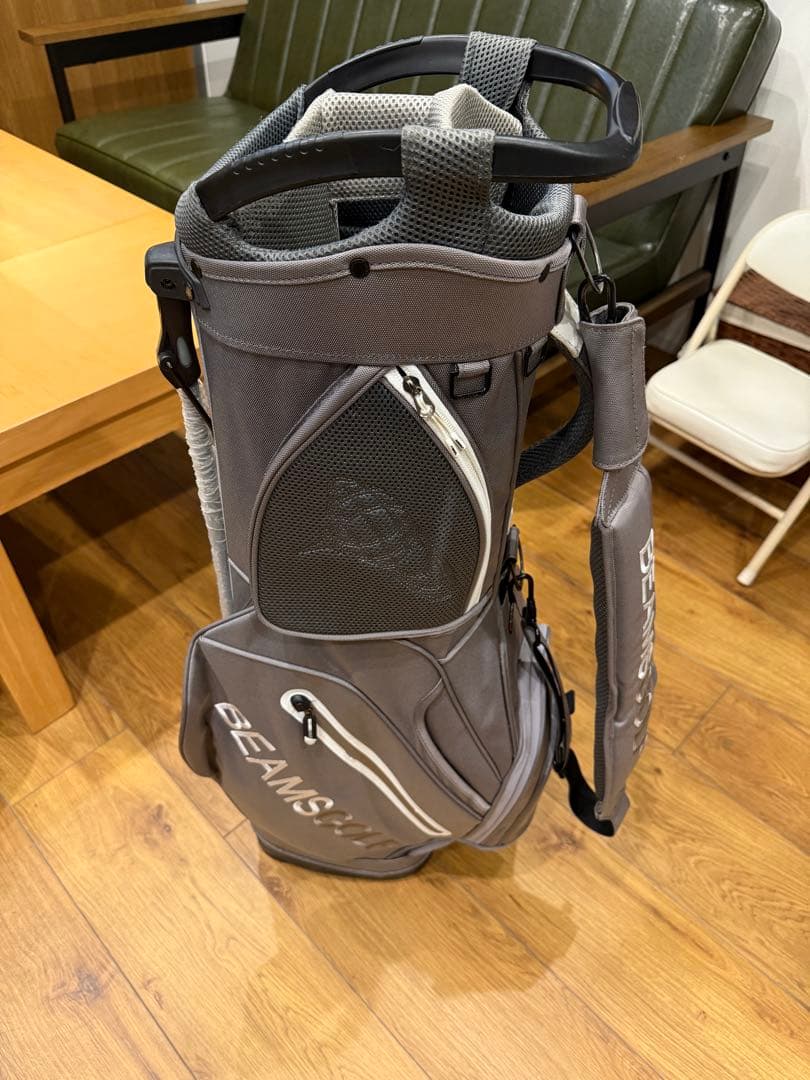 BEAMS GOLF キャディバッグ グレー
